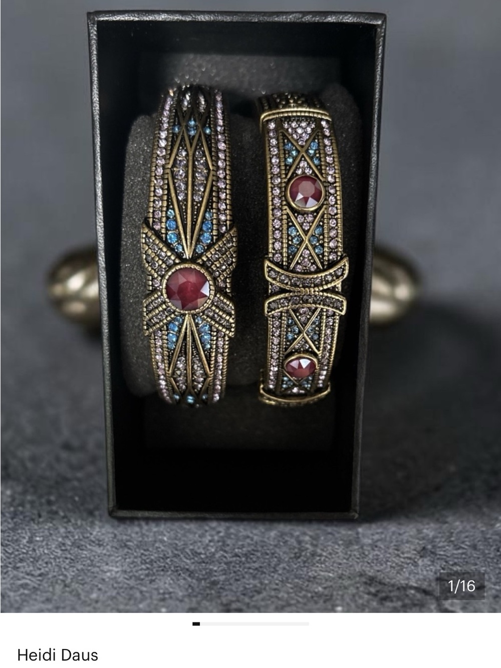 HEIDI DAUS Byzantine looking stackable bangles. Very collectible.